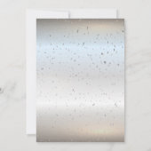 Silver Confetti Balloons Rose Gold Quinceañera Einladung (Rückseite)