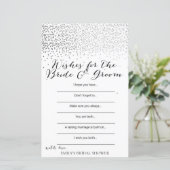 Silver Confetti Brautparty Game DRUCKT (Stehend Vorderseite)