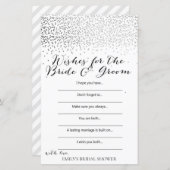 Silver Confetti Brautparty Game DRUCKT (Vorne/Hinten)