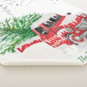Silver Confetti, Christmas Red Truck Pine Tree Sch Sherpadecke (3/4)