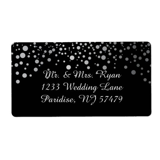 Silver Confetti Dots | DIY-Hintergrundfarben (Vorne)