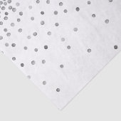 Silver Confetti Dots Seidenpapier (Ausschnitt)