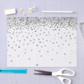 Silver Confetti Dots Seidenpapier (Handwerk)