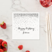 Silver Confetti Dots Serviette (Beispiel)