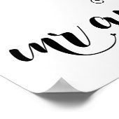 Silver Confetti Hearts Guest Book Empfang Signi Poster (Ecke)