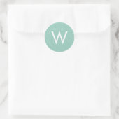 Silver Confetti Monogram Sticker (Tasche)