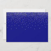 Silver Confetti Over Navy, Abschluss Ankündigung (Rückseite)