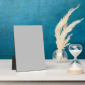 Silver Contemporary Cfarbed Fotoplatte (Seite)