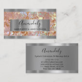 Silver Copper Gold-Marmorrahmen-Ereignis Visitenkarte (Vorne/Hinten)