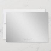 Silver Corporate Bowling Party Einladung (Rückseite)