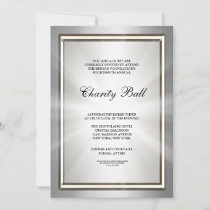 Silver Corporate Event-Party Einladung