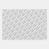 Silver Couple Verlobung, Hochzeit und Jahrestag Geschenkpapier Set (Vorderseite 2)