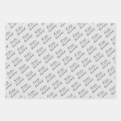 Silver Couple Verlobung, Hochzeit und Jahrestag Geschenkpapier Set (Vorderseite)