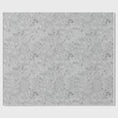 Silver Cowhide Print Metallic Packpapier (Flach)