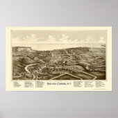 Silver Creek, NY Panoramic Map - 1892 Poster (Vorne)