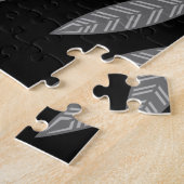 Silver Crescent Moon Feathers Thunder_Cove Puzzle (Seite)