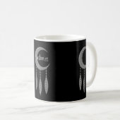 Silver Crescent Moon Federn Thunder_Cove Kaffeetasse (VorderseiteRechts)