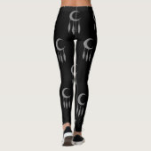 Silver Crescent Moon Federn Thunder_Cove Leggings (Rückseite)