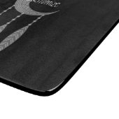 Silver Crescent Moon Federn Thunder_Cove Schneidebrett (Ecke)