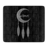 Silver Crescent Moon Federn Thunder_Cove Schneidebrett (Vorderseite)