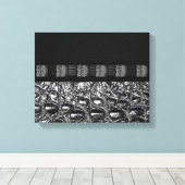 Silver Crocodile Textur Leinwanddruck (Insitu (Holzboden))