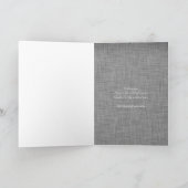 Silver cross Beileid Beileid Beerdigung Karte (Innenseite)