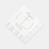 Silver Cross Boy Taufe Blau Serviette (Ecke)