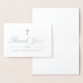 Silver Cross Elegant Beileid Vielen Dank Folienkarte (Anzeige)