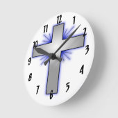 Silver Cross Runde Wanduhr (Winkel)