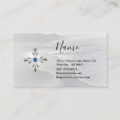 Silver Cross und Gem Business Card Visitenkarte (Vorderseite)
