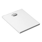 Silver Crown-Geschenkartikel, die Sie personalisie Notizblock (angewinkelt)