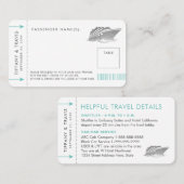 Silver Cruise Boarding Ticket Place Escortkarte (Vorne/Hinten)