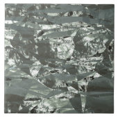 Silver Crumpled Foil Fliese (Vorderseite)