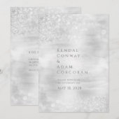 Silver Crystal Ridge Piazza della Riforma Einladung (Vorne/Hinten)