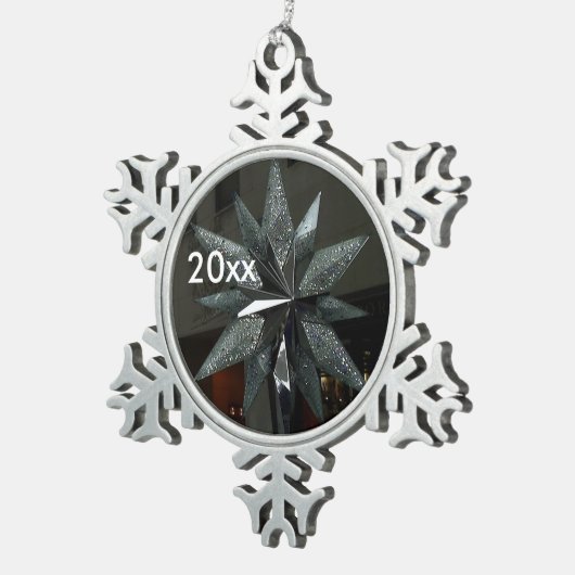 Silver Crystal Star Snowflake Ornament (Rechts)