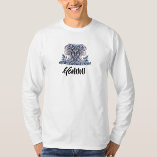 Silver Crystal Zwillinge Luxury Collection T-Shirt