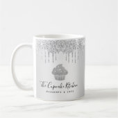 Silver Cupcake Bäckerei Konditorei Koch Glitzer Tr Kaffeetasse (Links)