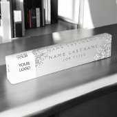 Silver Custom Logo Führungskraft Beruflich Namensplakette