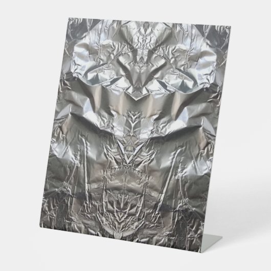 Silver Cyborg - by ID AD Art Gabi Zapf Sockelschild (Vorderseite)