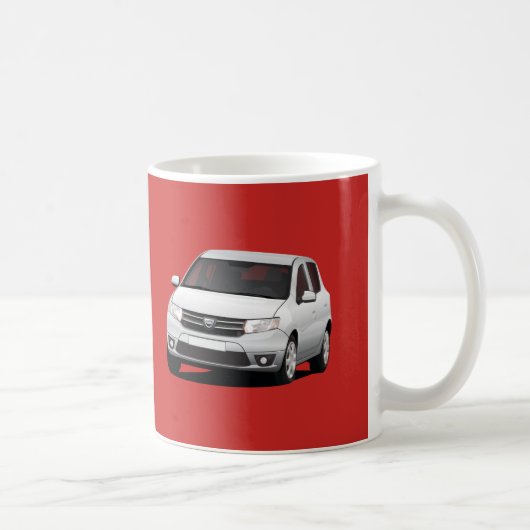 Silver Dacia Sandero 2 x Bild Kaffeetasse (Rechts)