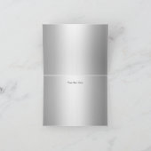 Silver Damask 25. Hochzeitstag Danke (Innenseite)