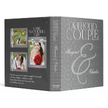 Silver Damask 60. Diamond Anniversary Scrapbook