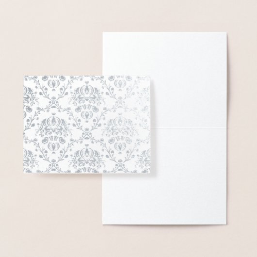Silver Damask Folienkarte (Anzeige)