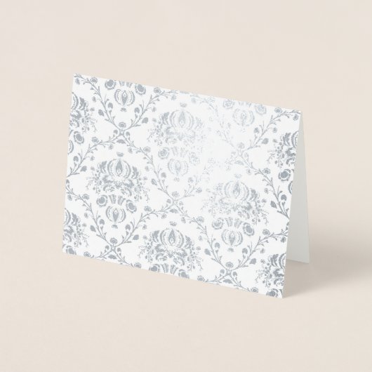 Silver Damask Folienkarte (Vorderseite)