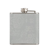 Silver Damask Lady Hip Flask Flachmann (Rückseite)