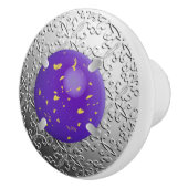 Silver Damask mit einem Imitat lapis lazuli gemsto Keramikknauf (Rechts)