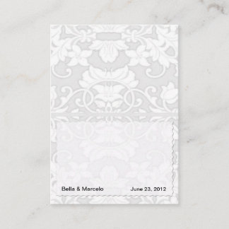 Silver Damask-Platzkarten Platzkarte