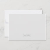 Silver Damask RSVP-Karten RSVP Karte (Rückseite)