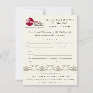 Silver Damask Seminar Event, QR Code Spende Einladung