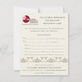Silver Damask Seminar Event, QR Code Spende Einladung (Vorderseite)